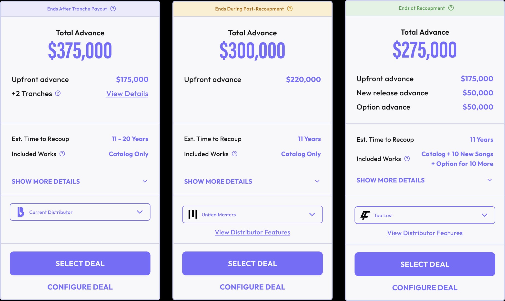 Choose from multiple funding options